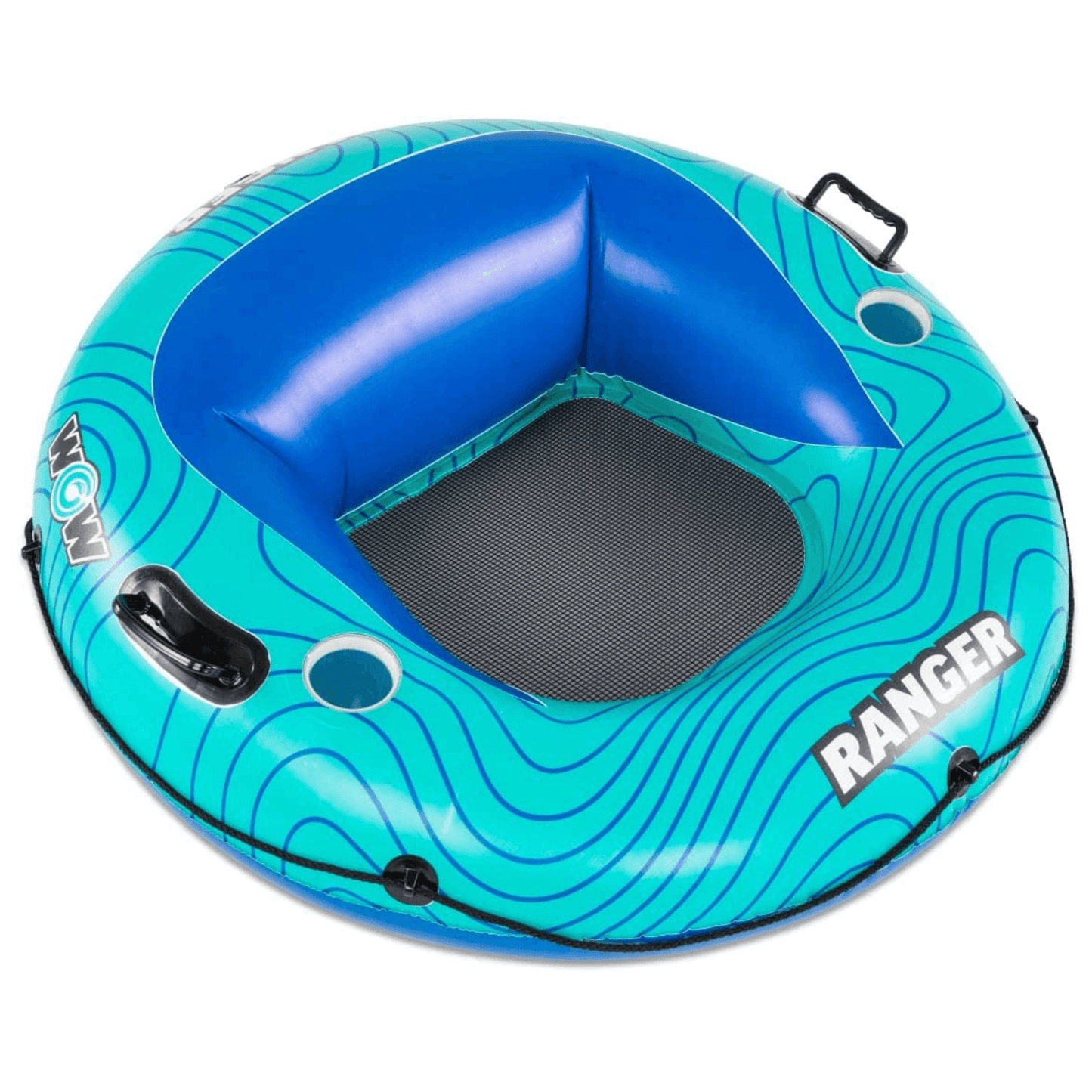 River Tube with Mesh Bottom, Cup Holder