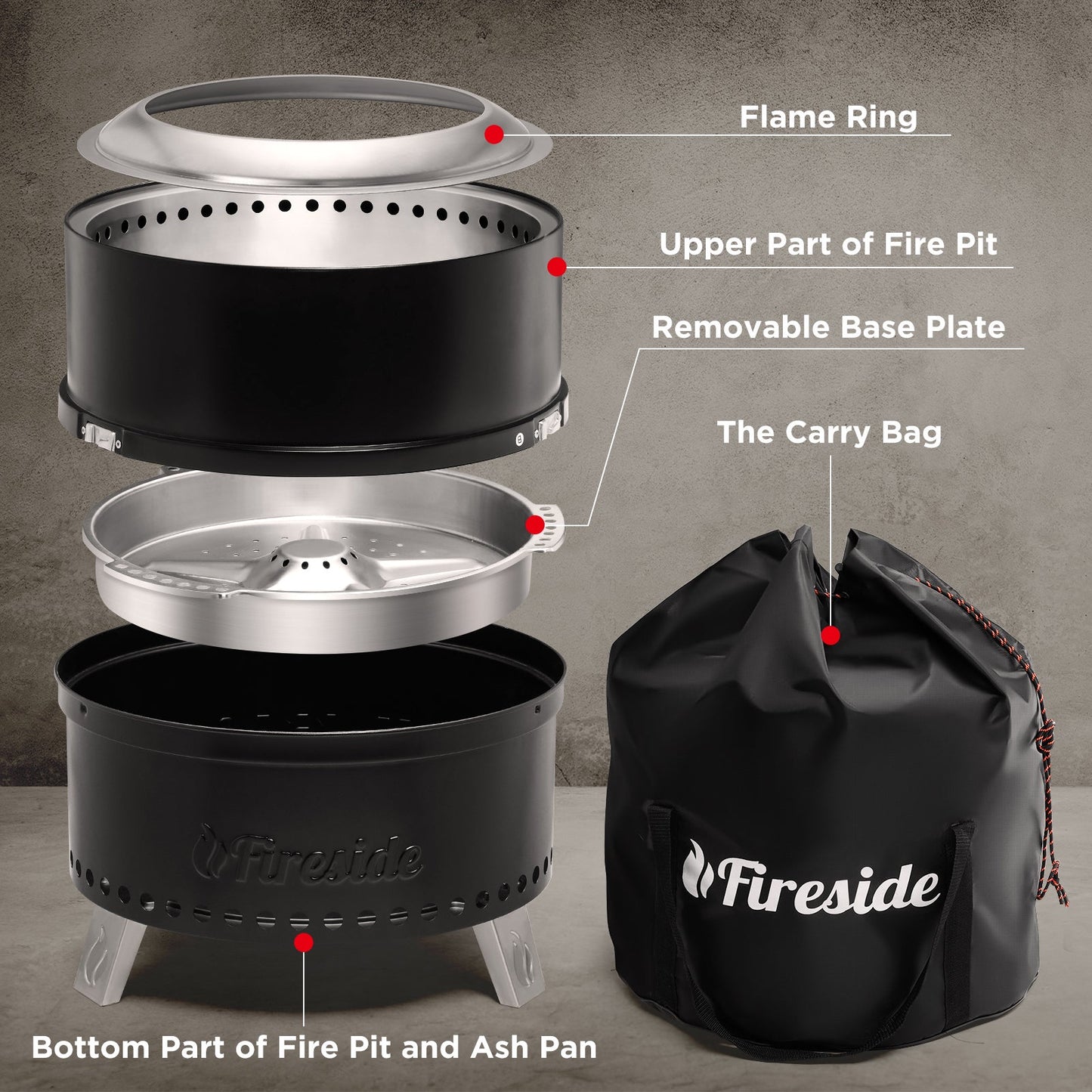 Smokeless Outdoor Fire Pit