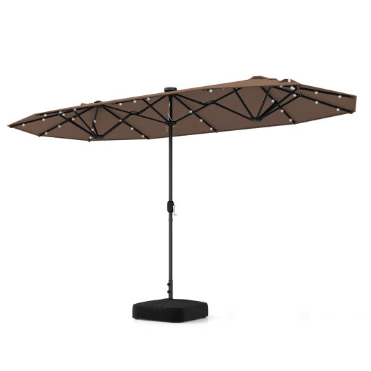 13FT Umbrella with Solar Lights