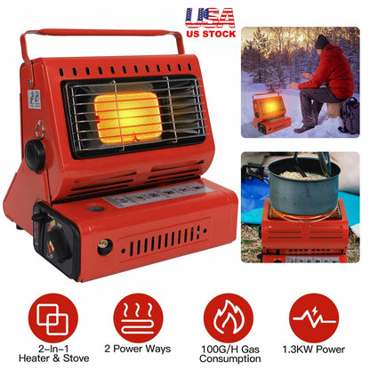 2 in 1 Portable Butane Burner Heater/ Stove