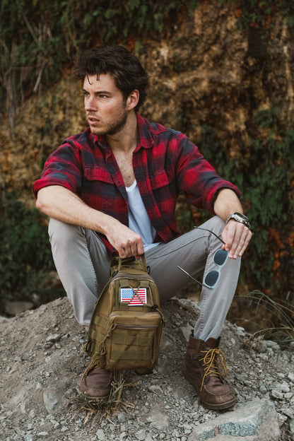Tactical Sling Backpack - Shoulder Bag with Adjustable Strap