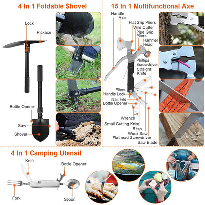 125Pcs Professional Emergency Survival Gear
