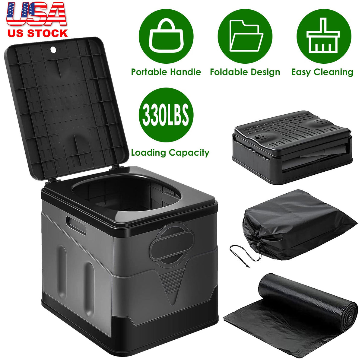 Portable Toilet  with Carry Bag