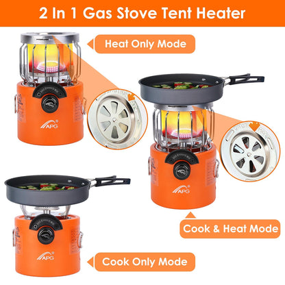 2000W 2 In 1 Camping Stove/ Tent Heater