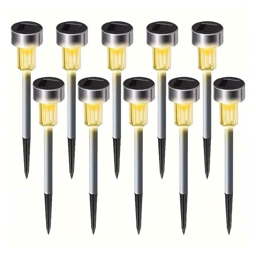 10-Pack: Outdoor Solar Lawn Light