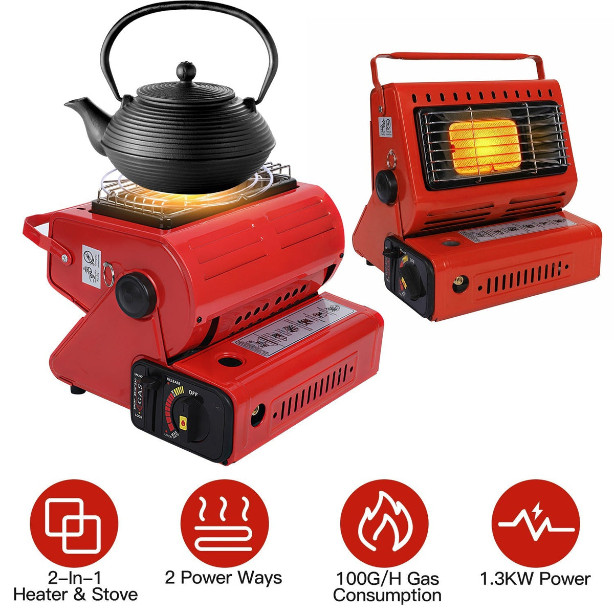 2 in 1 Portable Butane Burner Heater/ Stove