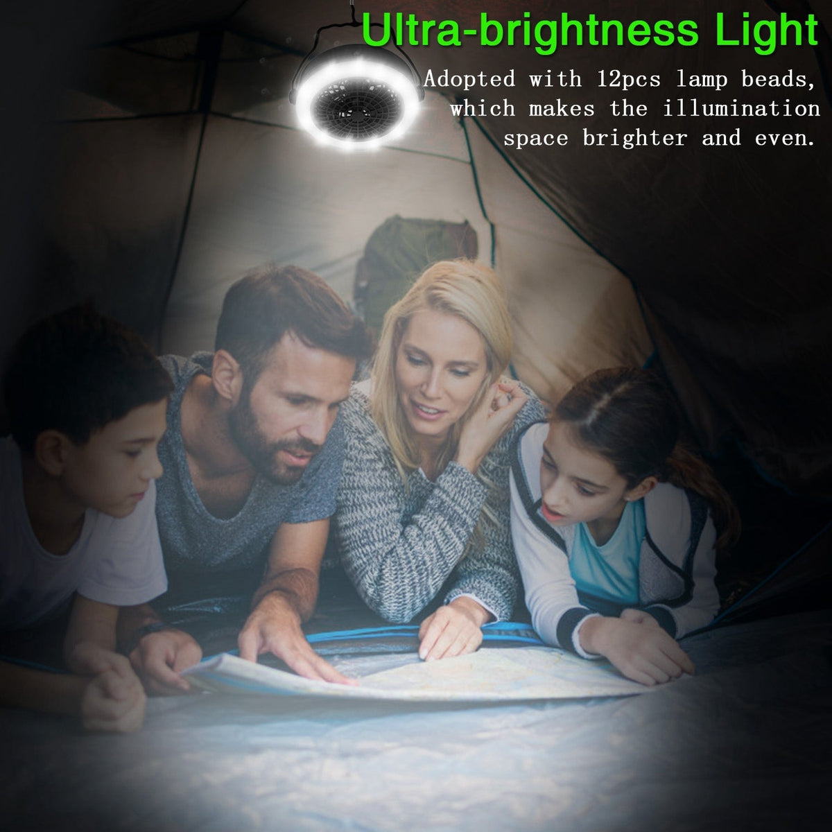 LED Lantern Cooling Fan