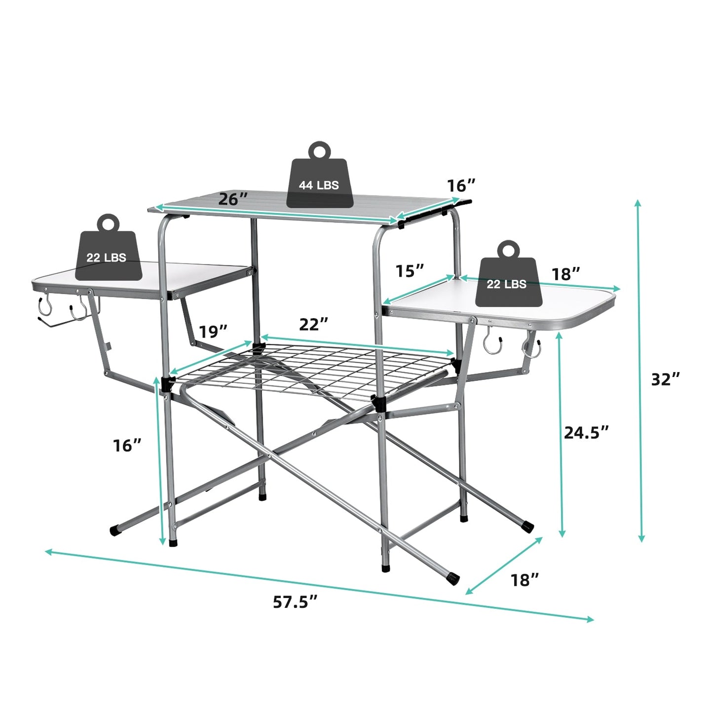 Foldable Table - Grilling Stand