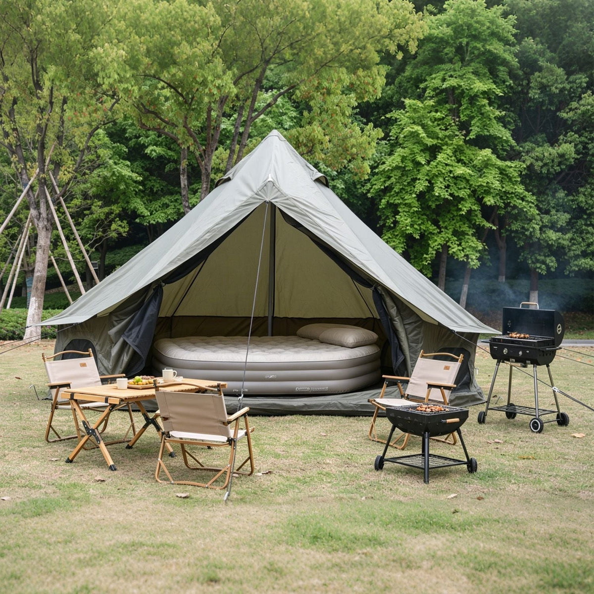 Oxford Bell Tent 13.1FT with Stove Jack