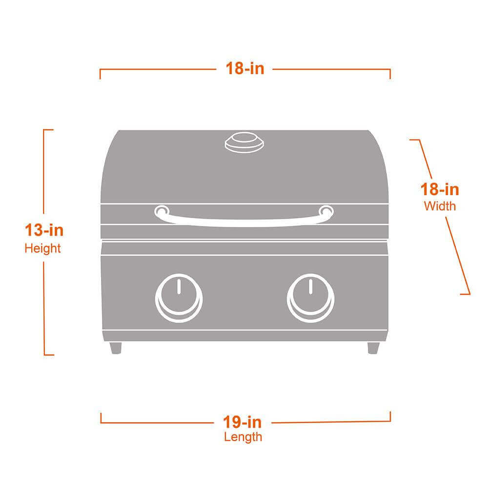 13742 | Stainless Tabletop Propane Grill