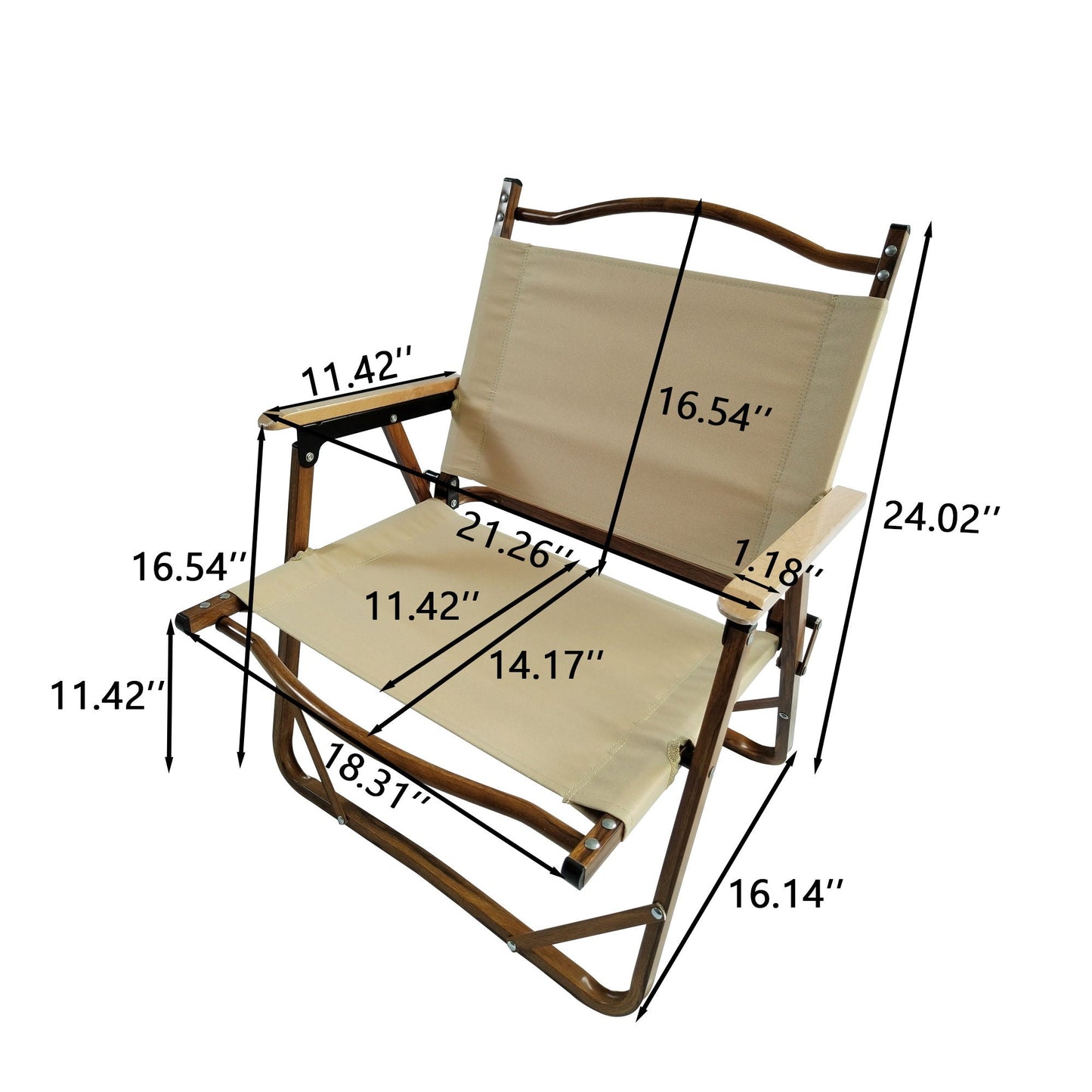Comfy Chair With Armrests (Set of 4) - Brown