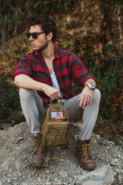 Tactical Sling Backpack - Shoulder Bag with Adjustable Strap