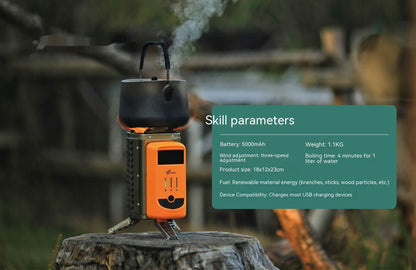 Thermal Power Generation Folding Camping Stove