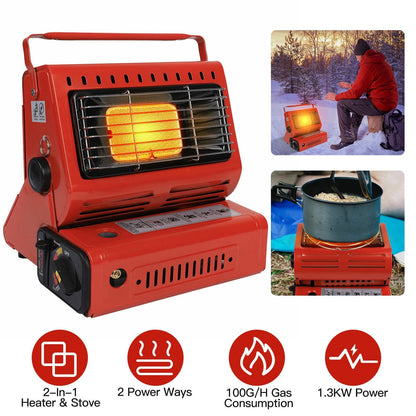 2 in 1 Portable Butane Burner Heater/ Stove
