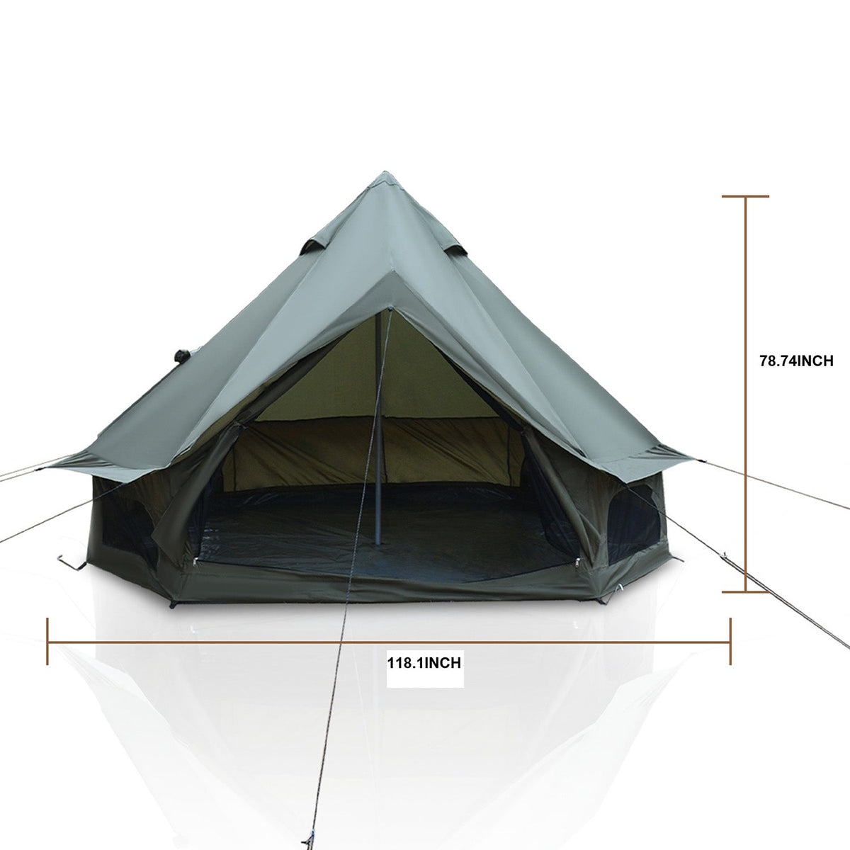 Oxford Bell Tent 13.1FT with Stove Jack