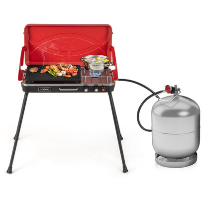 2-in-1 Gas Grill and Stove