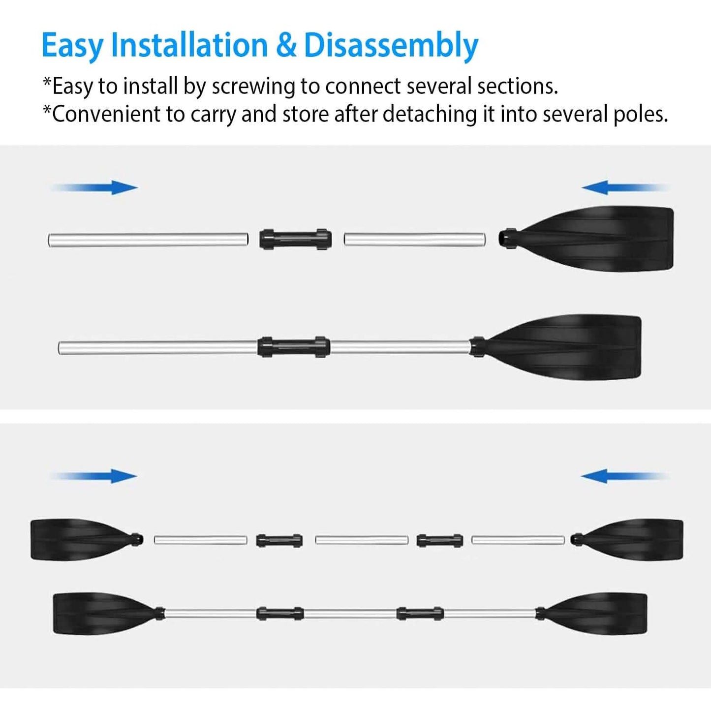 2-Pieces: Kayak Paddles