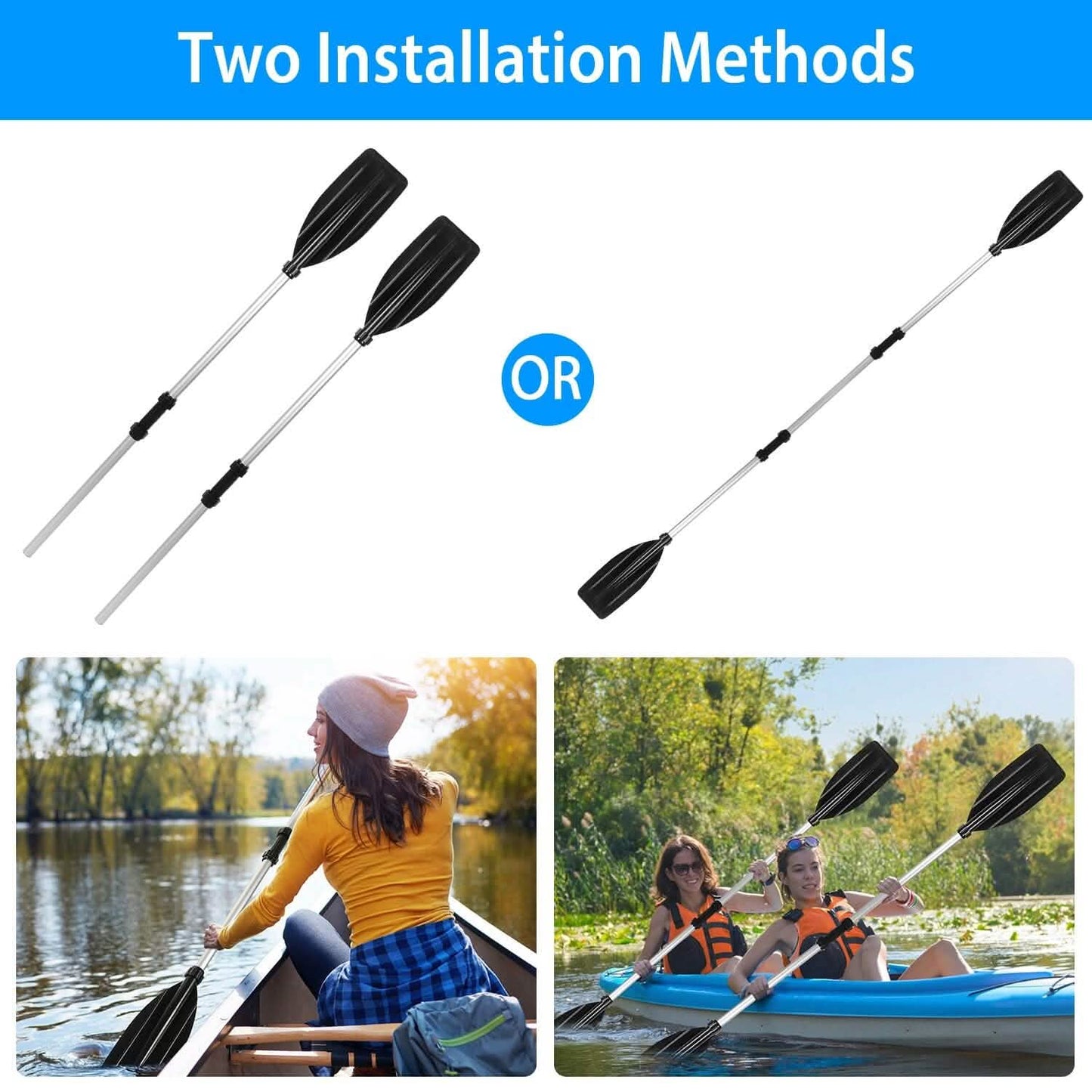 2-Pieces: Kayak Paddles