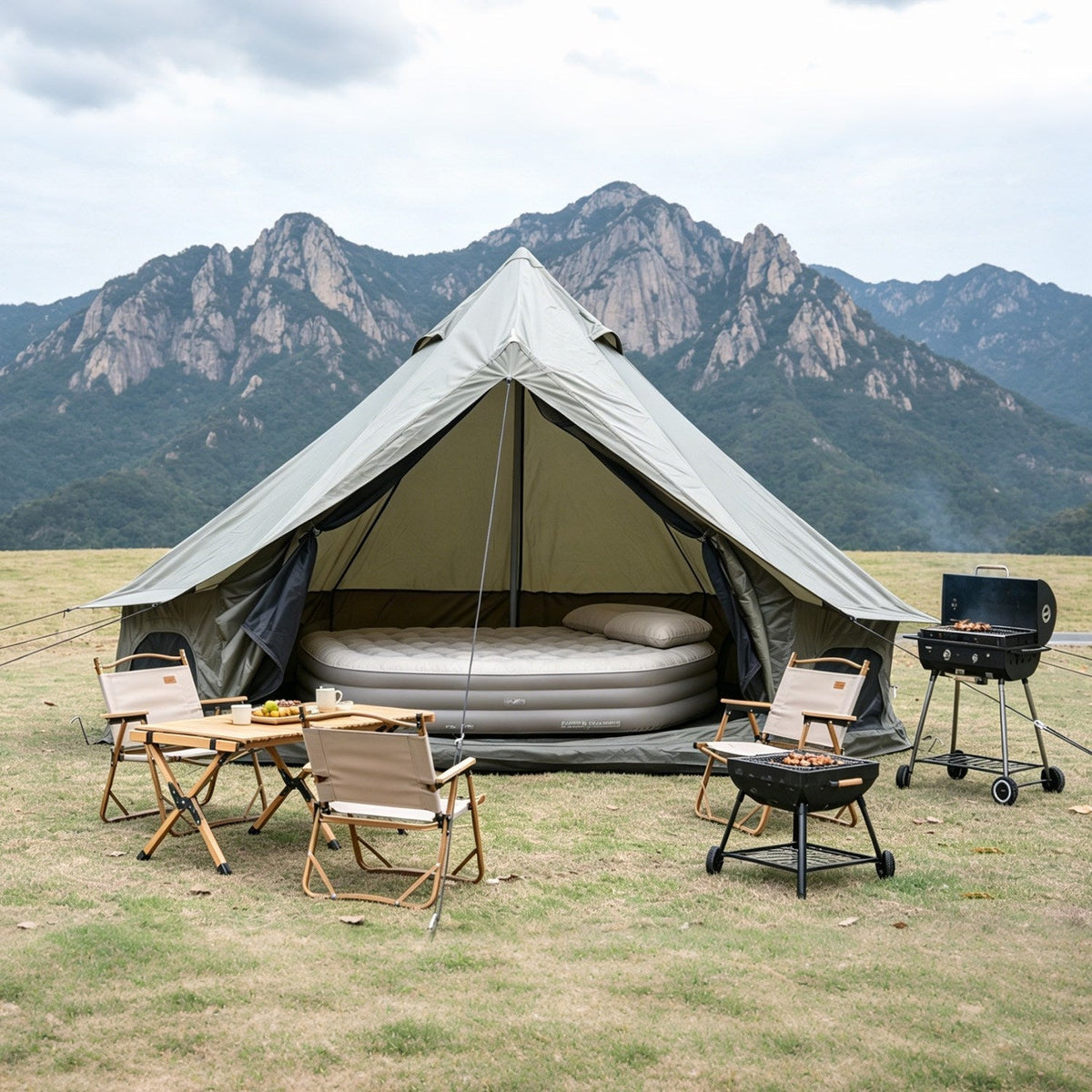 Oxford Bell Tent 13.1FT with Stove Jack