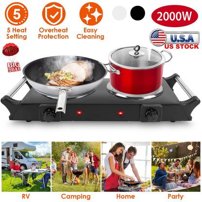 2000W Electric Dual Burner