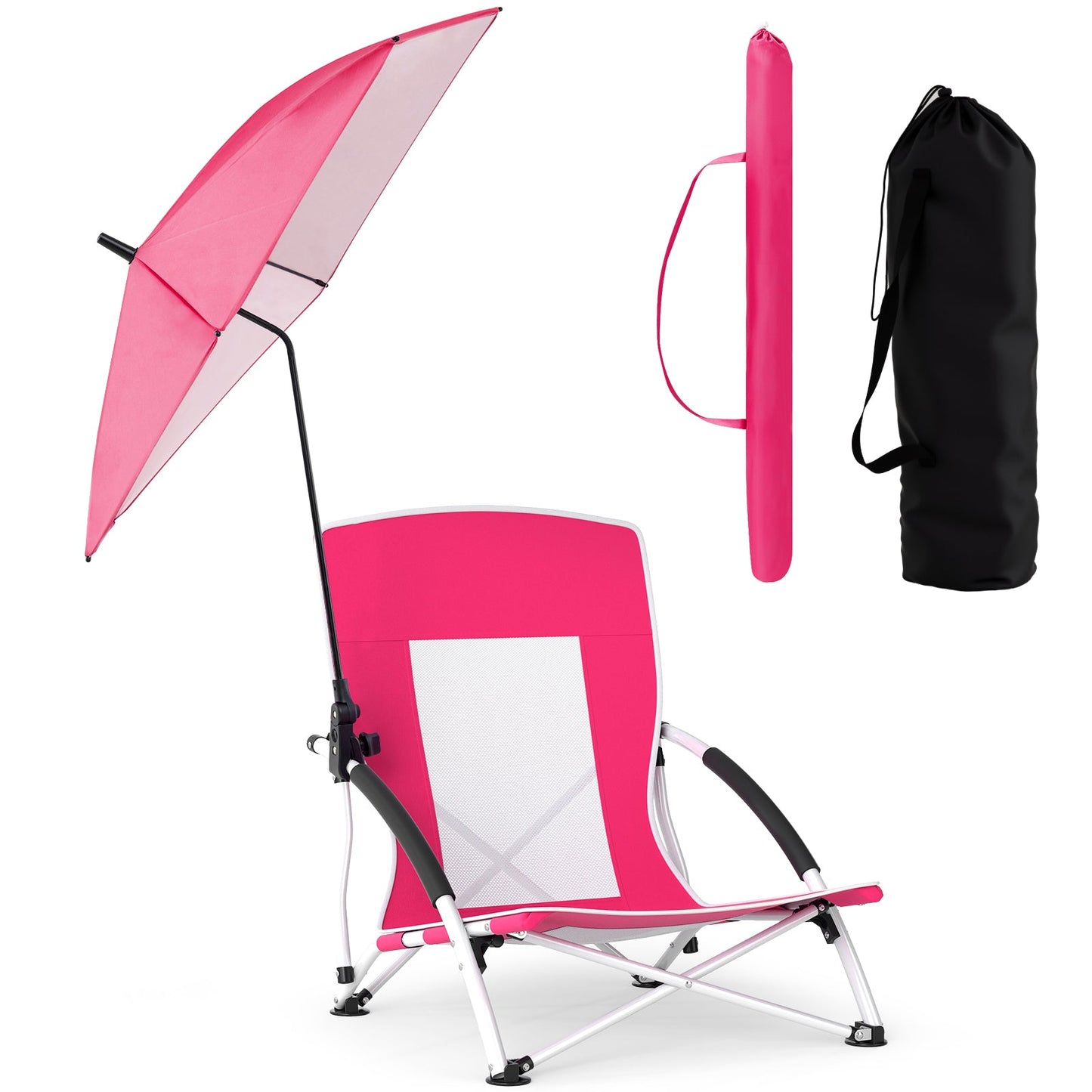 Umbrella Chair with Adjustable Parasol