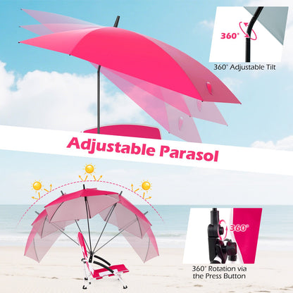 Umbrella Chair with Adjustable Parasol