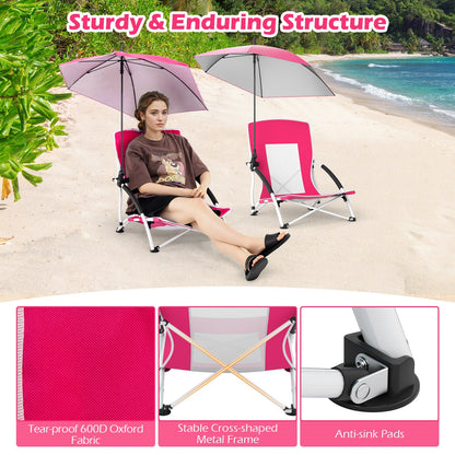 Umbrella Chair with Adjustable Parasol