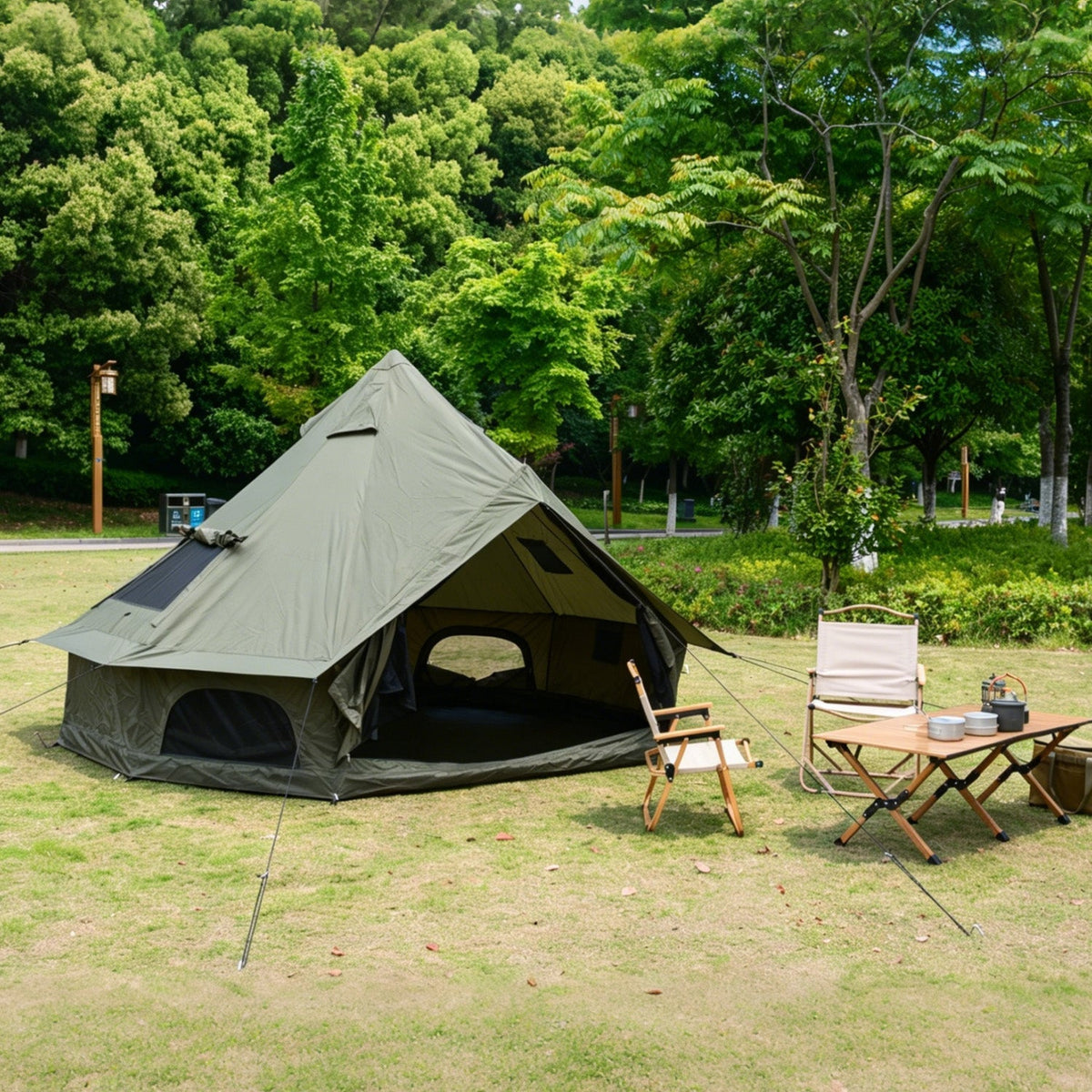 Oxford Bell Tent 13.1FT with Stove Jack