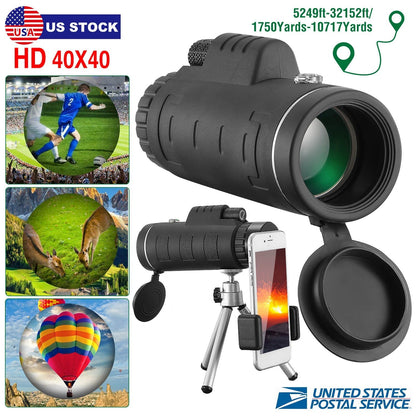 40x40 HD Optical Monocular Telescope