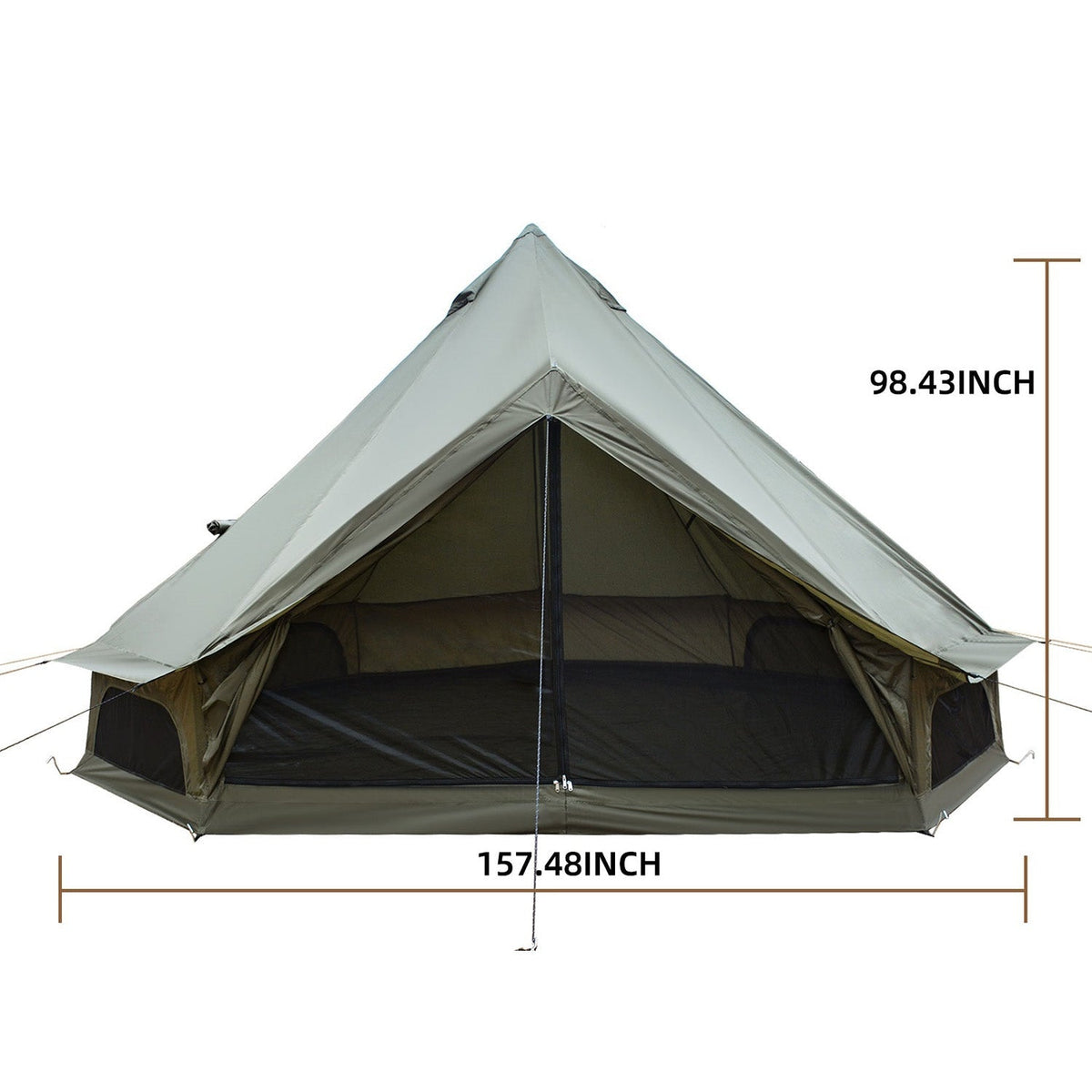 Oxford Bell Tent 13.1FT with Stove Jack