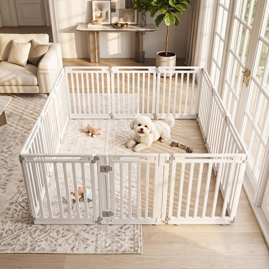 12-Panel 31.5" Height Indoor Outdoor Fence