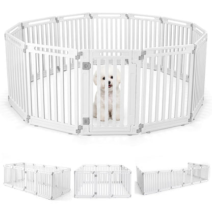 12-Panel 31.5" Height Indoor Outdoor Fence