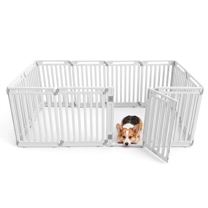 12-Panel 31.5" Height Indoor Outdoor Fence