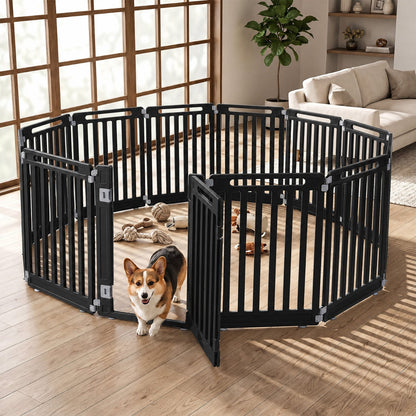 12-Panel 31.5" Height Indoor Outdoor Fence