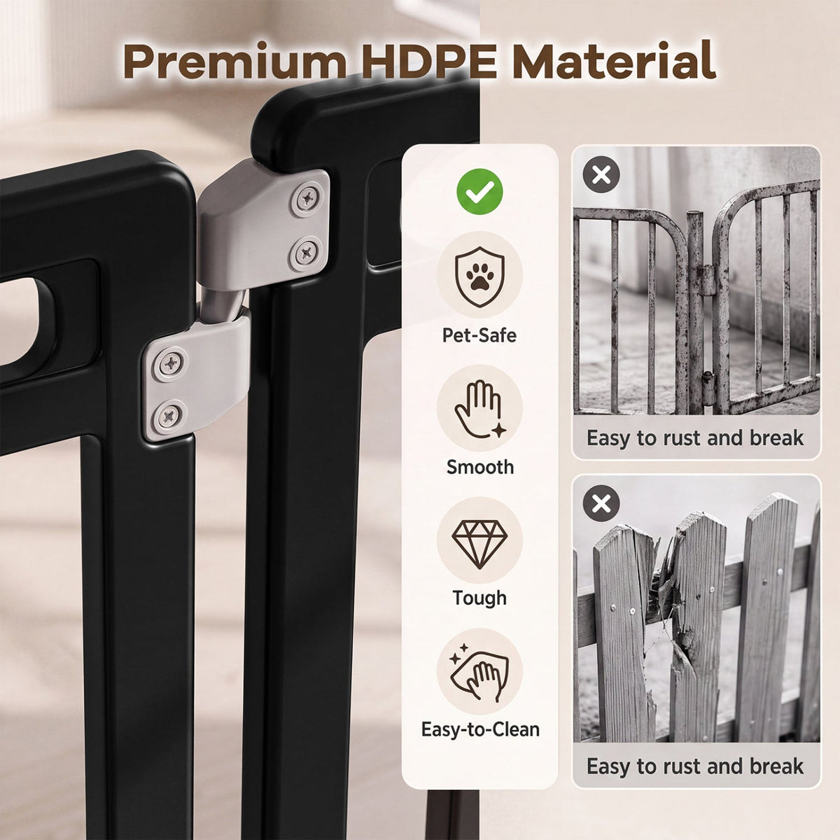 12-Panel 31.5" Height Indoor Outdoor Fence