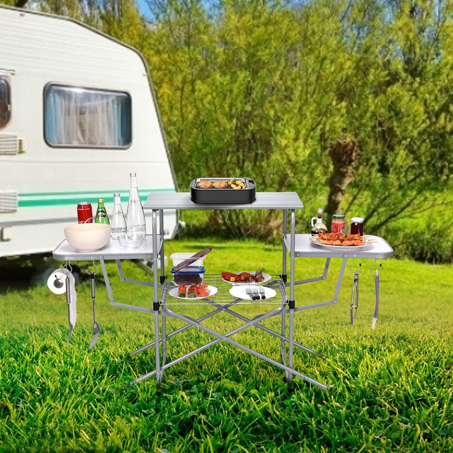 Foldable Table - Grilling Stand