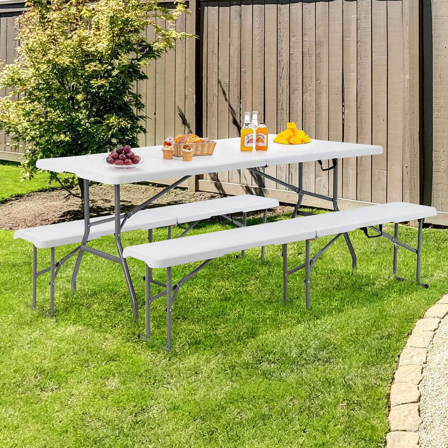 6`Wide bench with handle.
