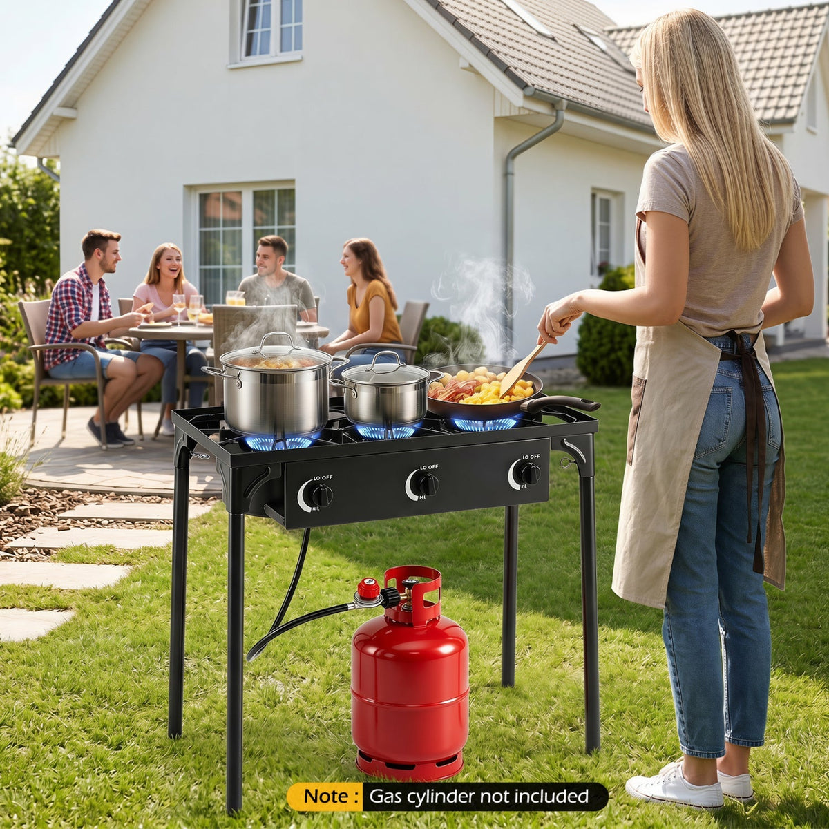3 Burner Propane Stove 240000 BTU
