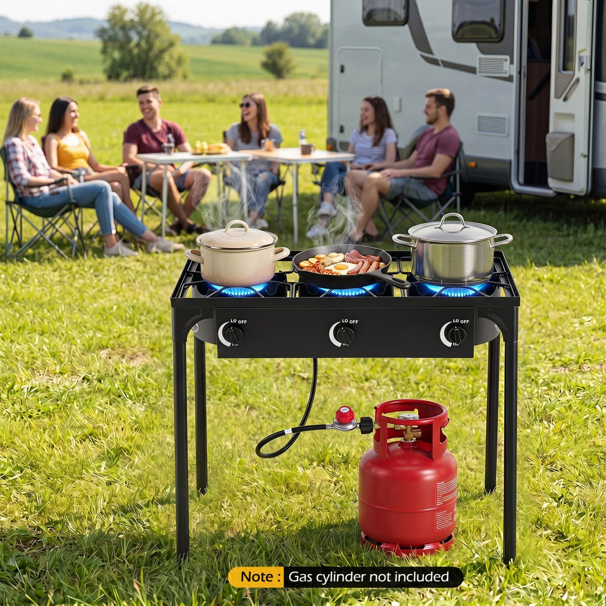 3 Burner Propane Stove 240000 BTU
