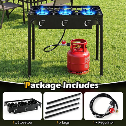 3 Burner Propane Stove 240000 BTU