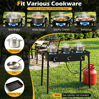 3 Burner Propane Stove 240000 BTU