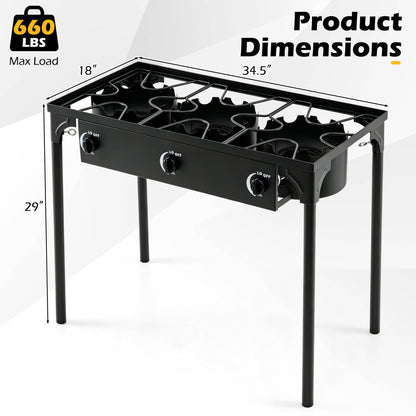 3 Burner Propane Stove 240000 BTU