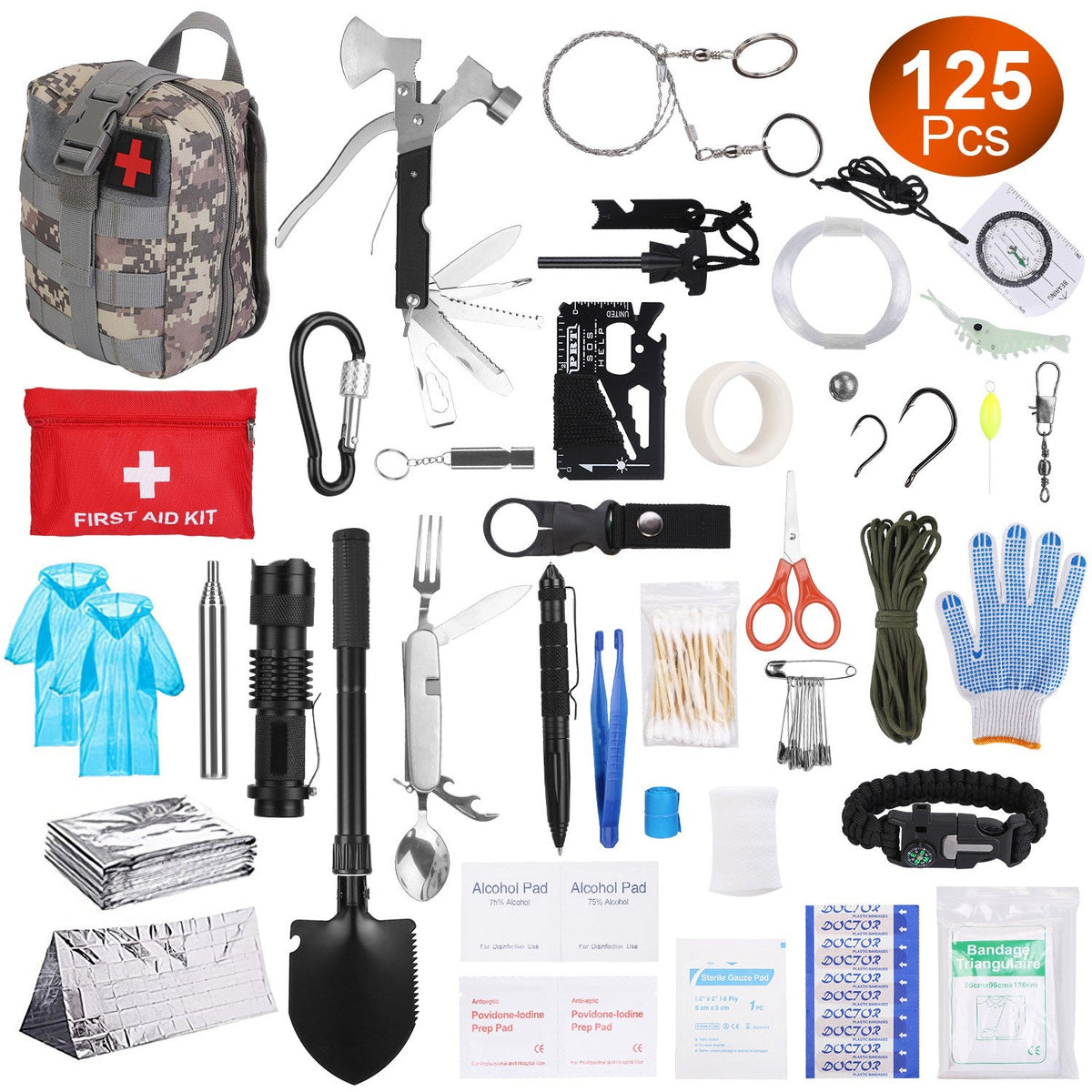 125Pcs Professional Emergency Survival Gear
