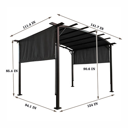 Pergola Gazebo - Steel Frame Sun Shelter