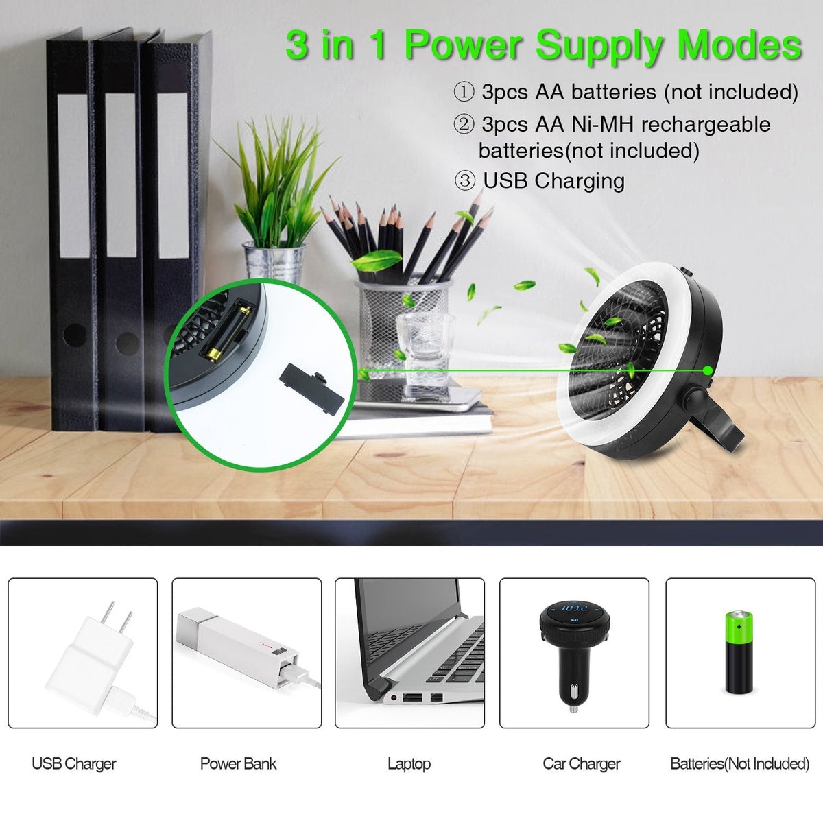 LED Lantern Cooling Fan