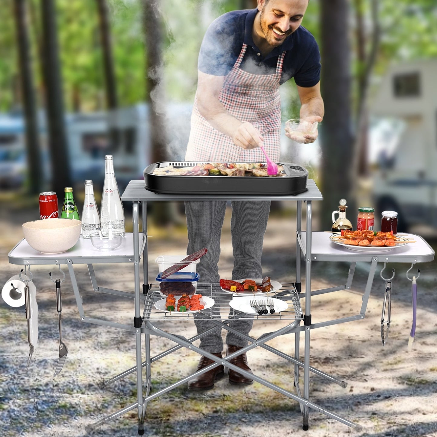 Foldable Table - Grilling Stand