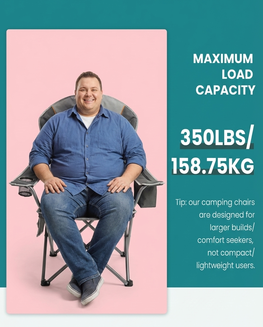 500 lbs Heavy Duty Folding Chair