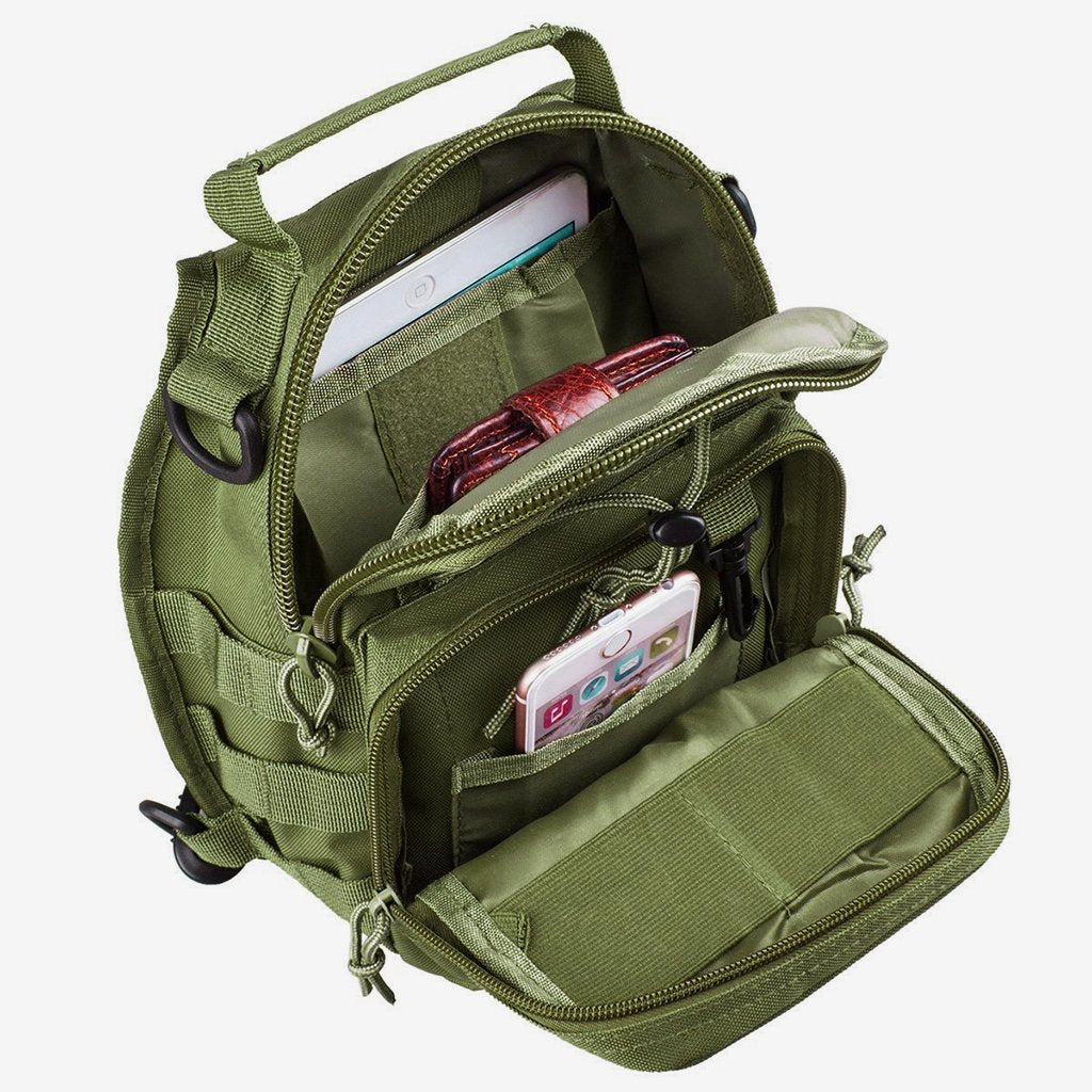 Tactical Sling Backpack - Shoulder Bag with Adjustable Strap