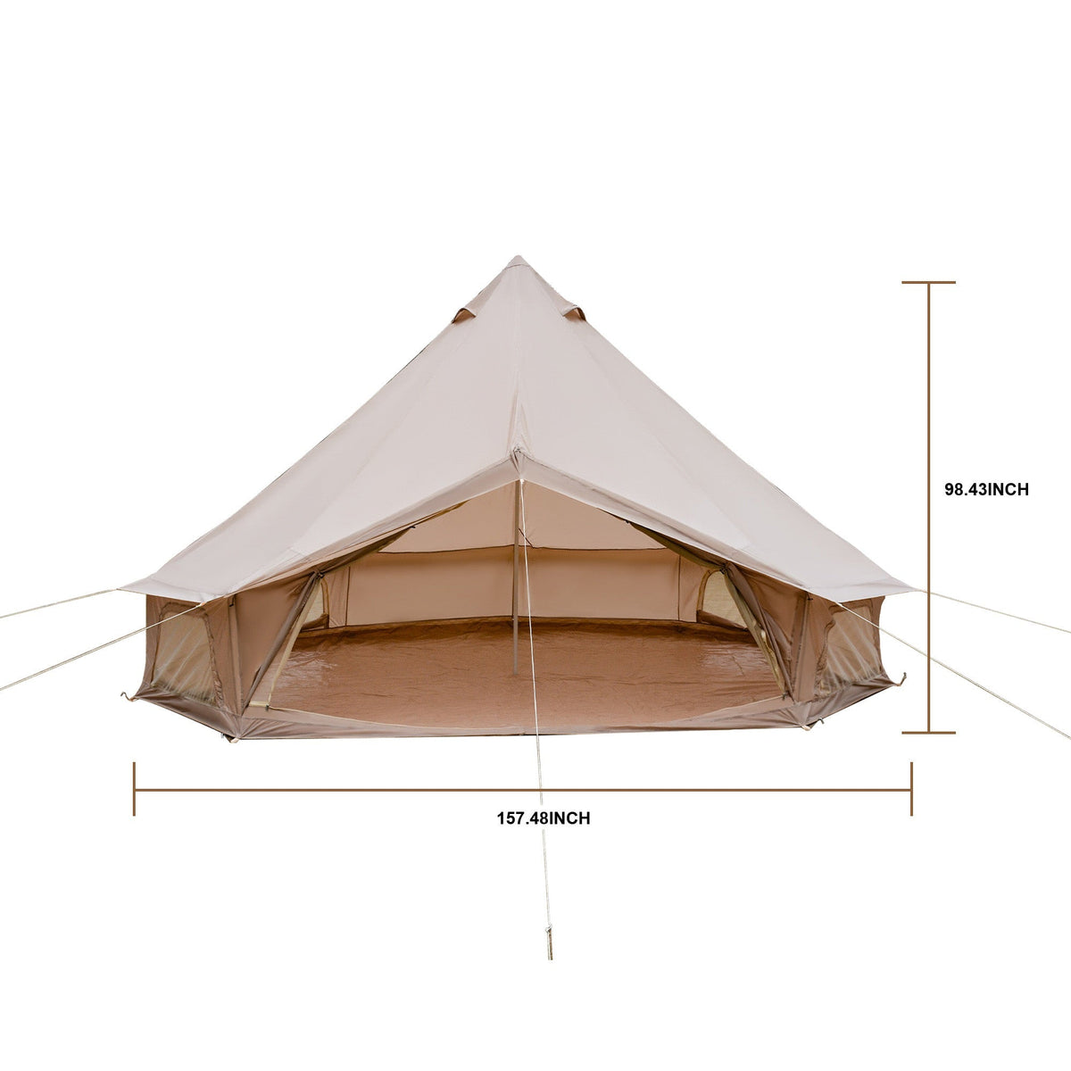 Oxford Bell Tent 13.1FT with Stove Jack