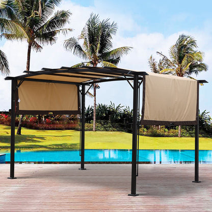 Pergola Gazebo - Steel Frame Sun Shelter